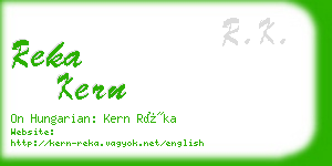 reka kern business card